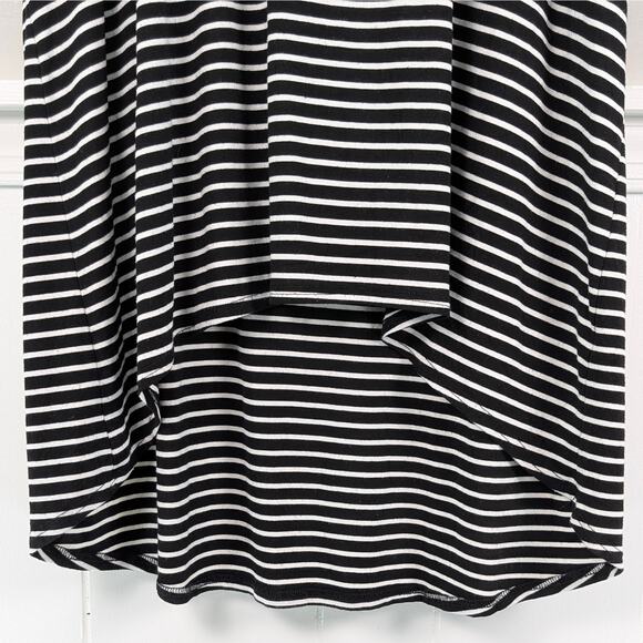 Refinity Striped Short Sleeve Tunic Athflow French Girl Black White Oversized M - Picture 4 of 8